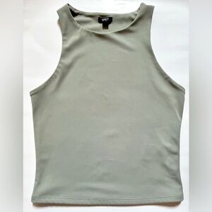 Express Body Contour High Compression Crew Neck Cropped Tank Size Small